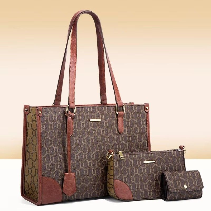 Forme personnalisée acceptée GHJ-03 Sacs à main de luxe pour femmes avec ensemble de sacs crossbody et tote