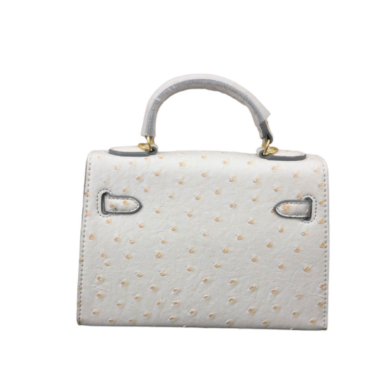 Couleur personnalisée 22 cm Mini autruche Kellyyy End Gros sac à main pour femmes Sac à main pour femmes