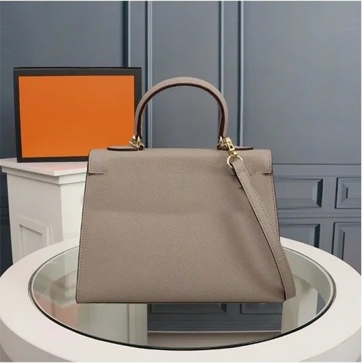 Sac à main en cuir à fermeture à serrure de design européen-américain pour la mode féminine