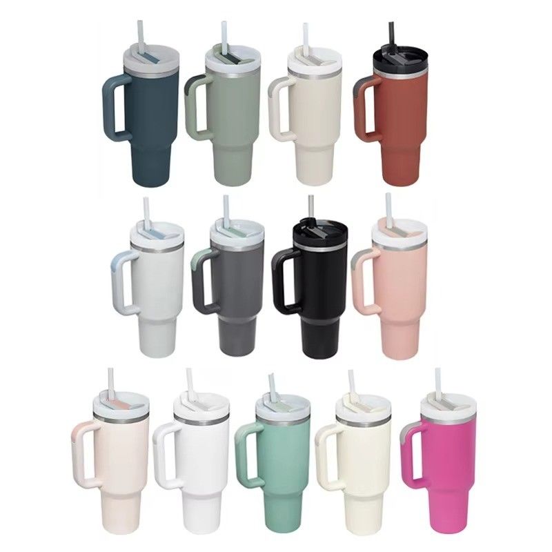 2.0 Beauchy personnalisé 40 oz d' acier inoxydable isolation sous vide tasse de voyage avec paille avec capuchon